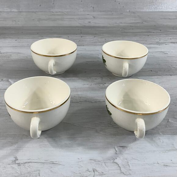 Vintage Hall Superior Quality Heather Rose Teacups Set of 4 - Picture 5 of 12